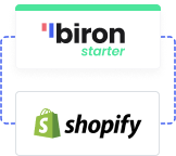 Offre Biron Starter + Shopify